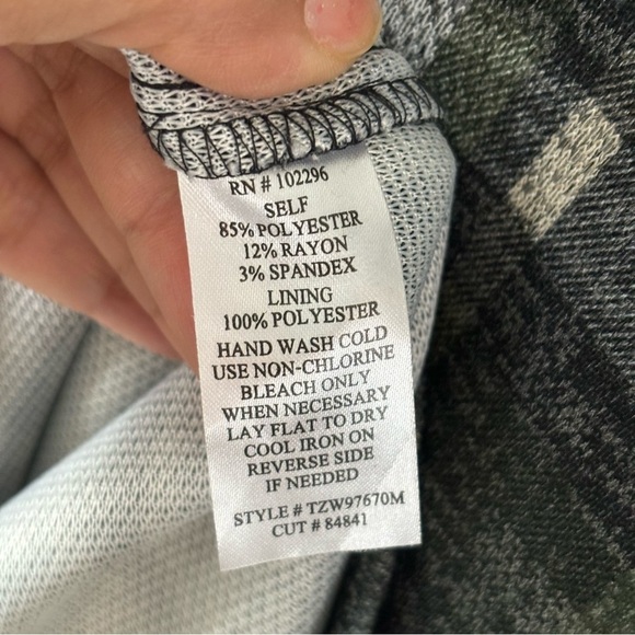 Connected Apparel Womens Woven Plaid Shift Dress Size 12 - Picture 8 of 11